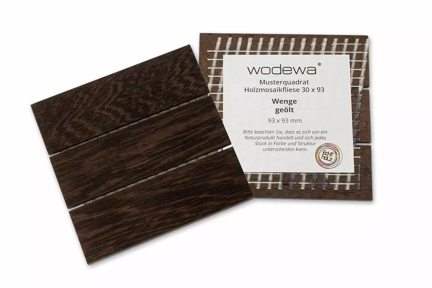 wodewa Holzmosaikfliese 30 x 93 I Muster Wenge