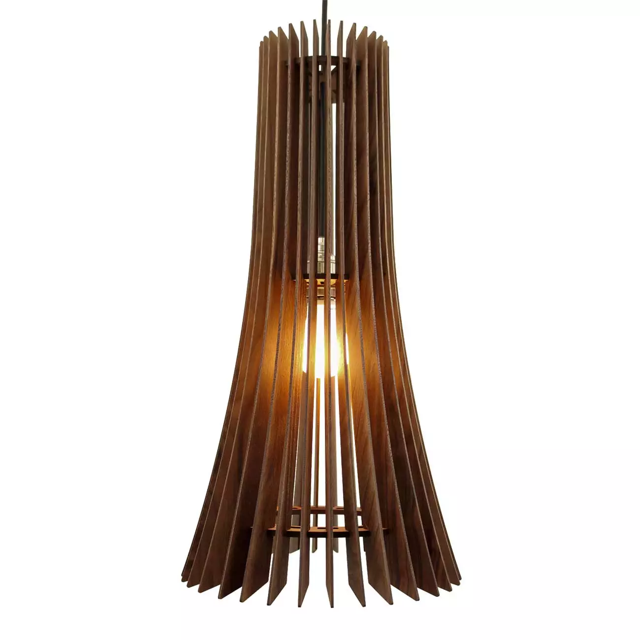 Pendelleuchte PRIMUS I Nussbaum I Größe L