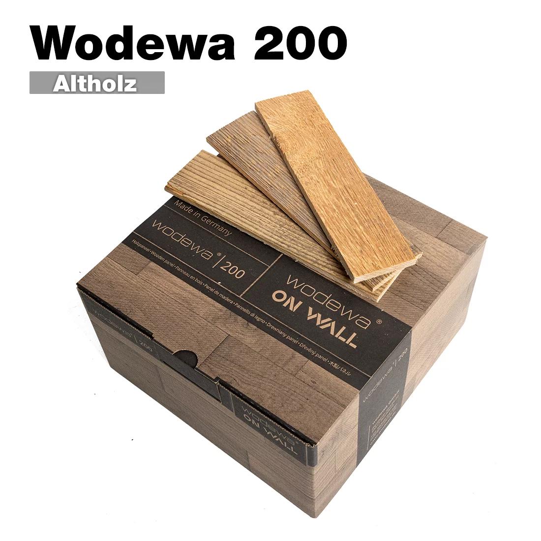 wodewa 200 Holzpaneele Altholz – hochwertige Wandverkleidung aus echtem Holz, Made in Germany
