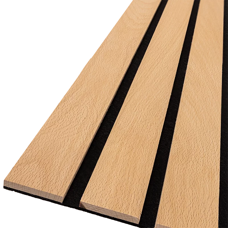 Echtholz Akustikpaneel Breilamelle aus Buche von wodewa – Detailbild der Holzstruktur und Lamellenoptik