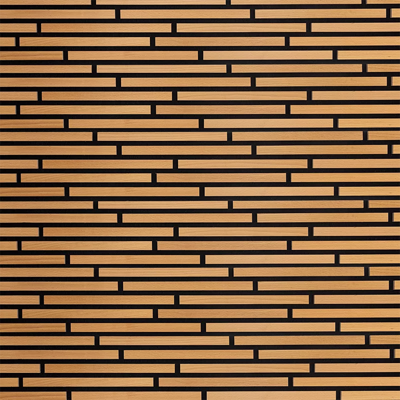 Akustik Wandpaneel aus Buche mit modernem Design zur Schallabsorption im Innenraum von Wodewa