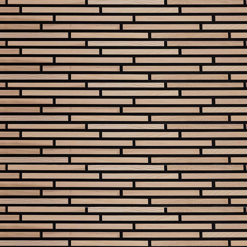 Akustik Wandpaneel aus geölter Esche mit modernem Design zur Schallabsorption im Innenraum von Wodewa