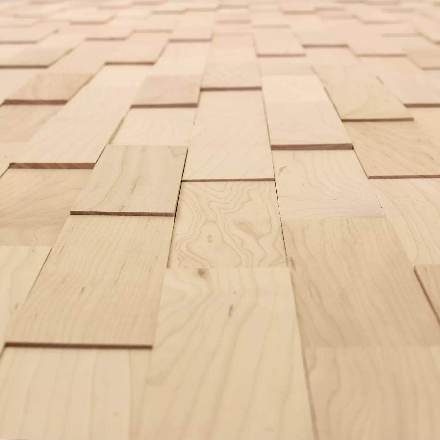 3D Holzpaneele aus Ahorn in Naturoptik – detailreiche Wandverkleidung aus echtem Holz, hergestellt in Deutschland