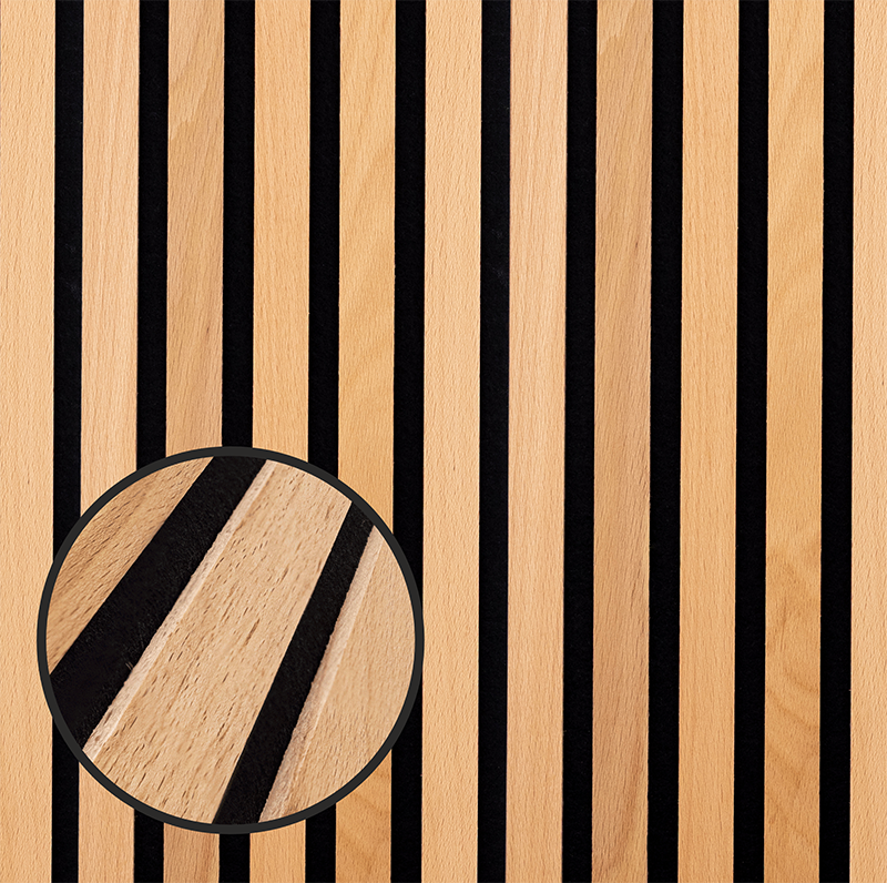 Akustikpaneel aus Buche-Holz von wodewa – natürliche Wandverkleidung mit akustischer Wirkung