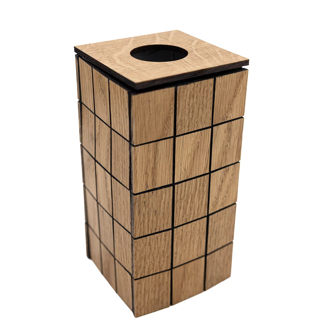 Bastelset "Holzmosaik-Vase" aus Eiche  