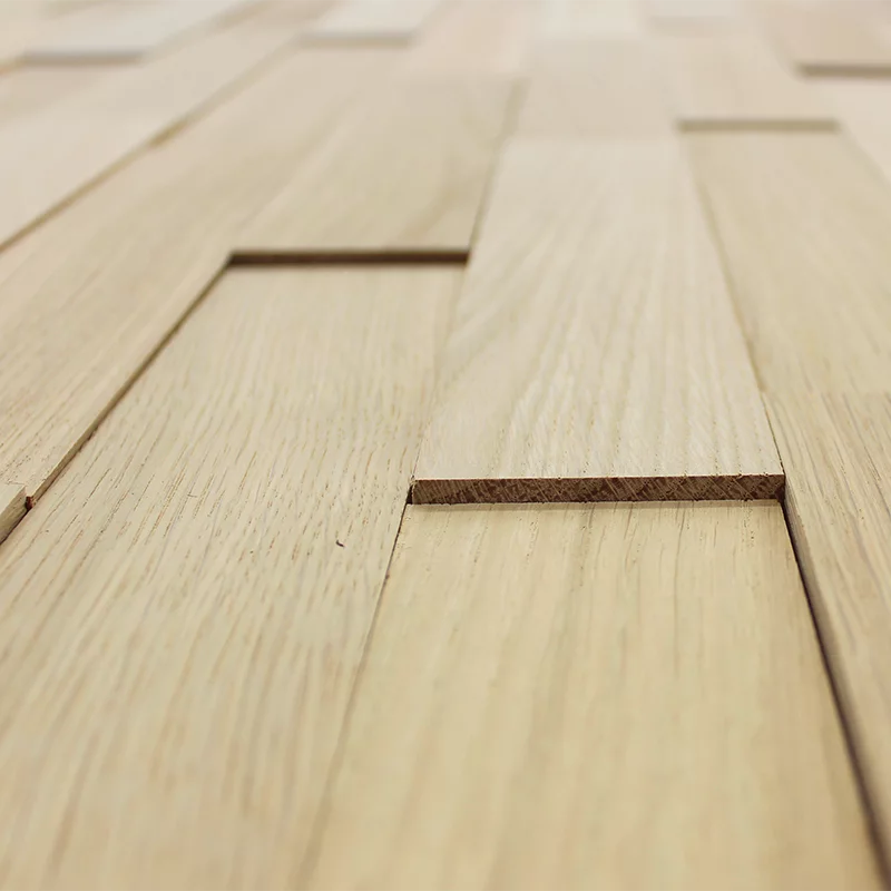 3D Holzpaneele aus Eiche in Naturoptik – detailreiche Wandverkleidung aus echtem Holz, hergestellt in Deutschland